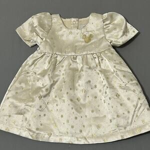 Adorable Disney Princess Dress - 3-6 Months - White and Gold
